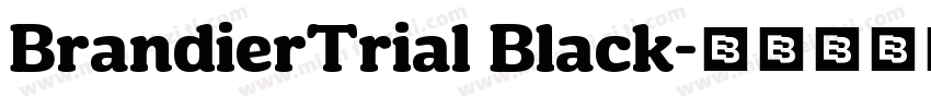 BrandierTrial Black字体转换